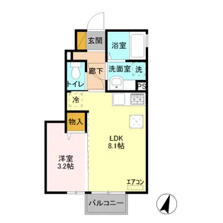 アメージングエステート【1階】の間取り