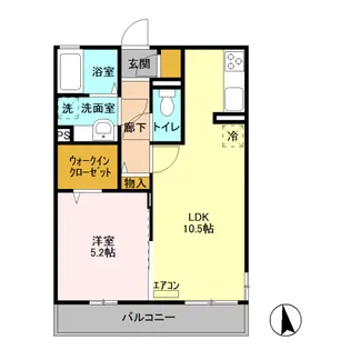 リーフアベニュー【3階】の間取り