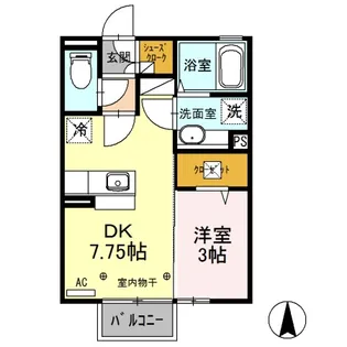 メイユールヒル 一里【1階】の間取り
