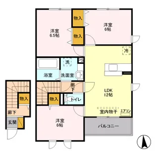 ソラーナ【2階】の間取り