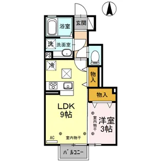 プラウド ヴィラ E【1階】の間取り