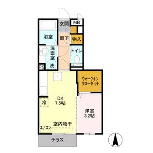 セピアコート【1階】の間取り