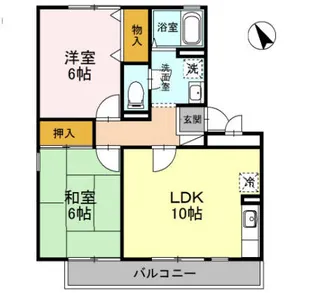 グリーンハウス Ⅲ【2階】の間取り
