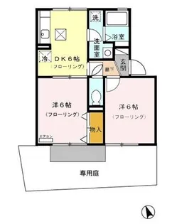 セゾン フレーレ【102号室】の間取り