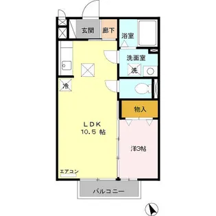 ヴェルデュールⅡ【1階】の間取り