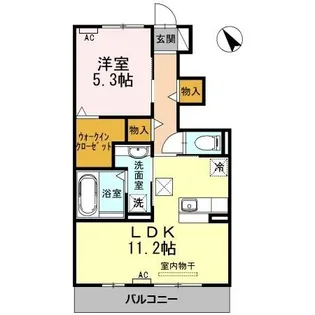 フローラ【1階】の間取り