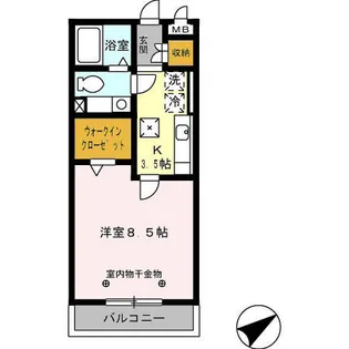 セーリング Ⅴ A【1階】の間取り