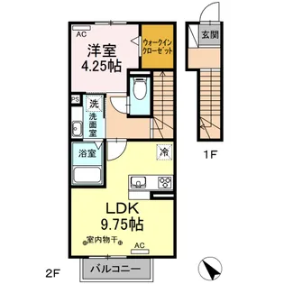 メゾン・ド・玲【2階】の間取り
