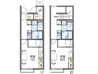 レオパレスアムールⅡ【203号室】の間取り