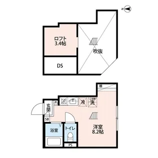 クレアール町屋【3階】の間取り