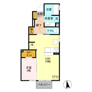 ルミエール B【1階】の間取り