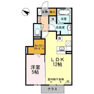 スプルース【1階】の間取り