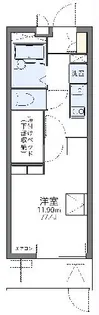 レオパレスUrban桂坂【1階】の間取り