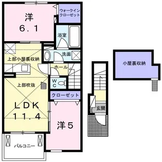 グリーングラス N【2階】の間取り