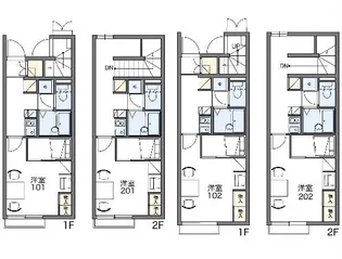 レオパレスプリマクラッセ【101号室】の間取り
