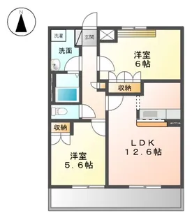 アシューレ【2階】の間取り