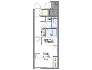 レオパレスフロンティアⅡ【112号室】の間取り