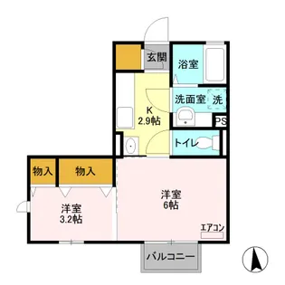 ヴィティス A【2階】の間取り