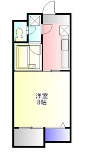 パレグリスィーヌ【303号室】の間取り