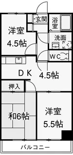 ウィルヴィラージュⅠ【3階】の間取り
