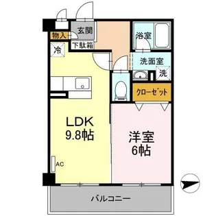 マンションマルカ サウス【3階】の間取り