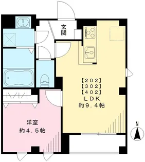 プランドール赤羽【3階】の間取り