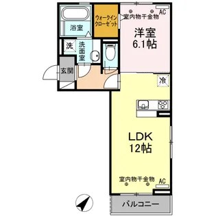 K & T【3階】の間取り