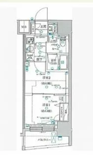 スパシエ蒲田グランドタワー【5階】の間取り
