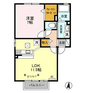 アーバンコート A【1階】の間取り
