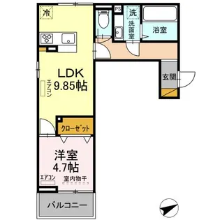 アイリス【2階】の間取り