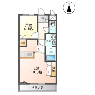 エスポアール【2階】の間取り