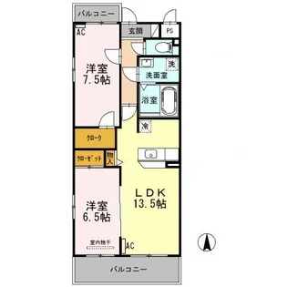 グランドパレス【4階】の間取り