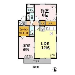 プランドール【1階】の間取り