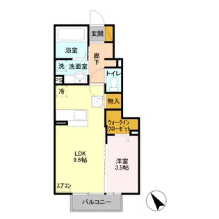 マロニエKINU【1階】の間取り