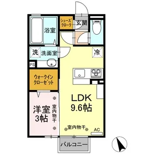 イーストブリック C【2階】の間取り