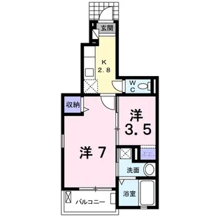 ハイツ・JIN 住吉Ⅱ【1階】の間取り