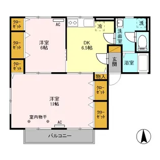 プラザペピーノ【203号室】の間取り