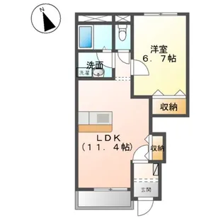 風の街【1階】の間取り