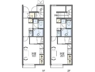 レオパレス憩い【202号室】の間取り