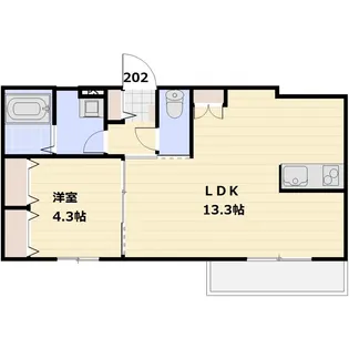 アンタレス浦和【2階】の間取り
