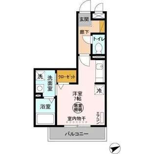 プラージュ横渚【2階】の間取り