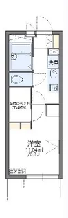 レオパレスクレージュ【206号室】の間取り