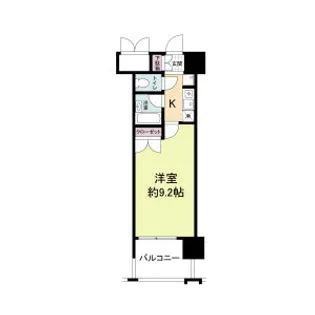 パークフラッツ江坂【2階】の間取り
