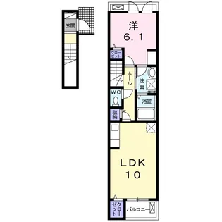 グレイスヴィラ【2階】の間取り