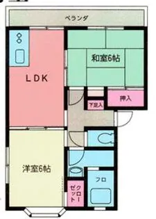 ドミール羽沢A【1階】の間取り
