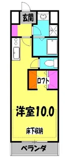 ルネス 新富町スクエア【5階】の間取り