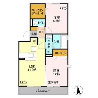 サニーフォレスト B棟【1階】の間取り