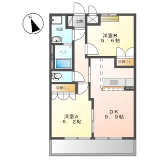 ティー・エム・ラドゥール【1階】の間取り