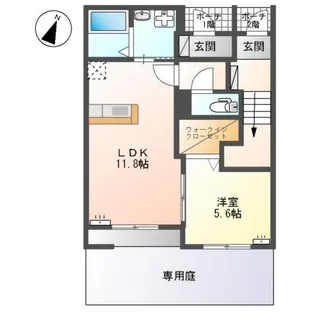 コンフォルトアンビエンテⅡ【1階】の間取り