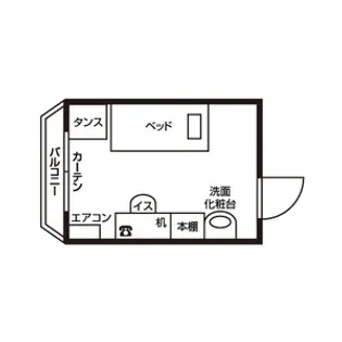 ドーミー赤池【105号室】の間取り